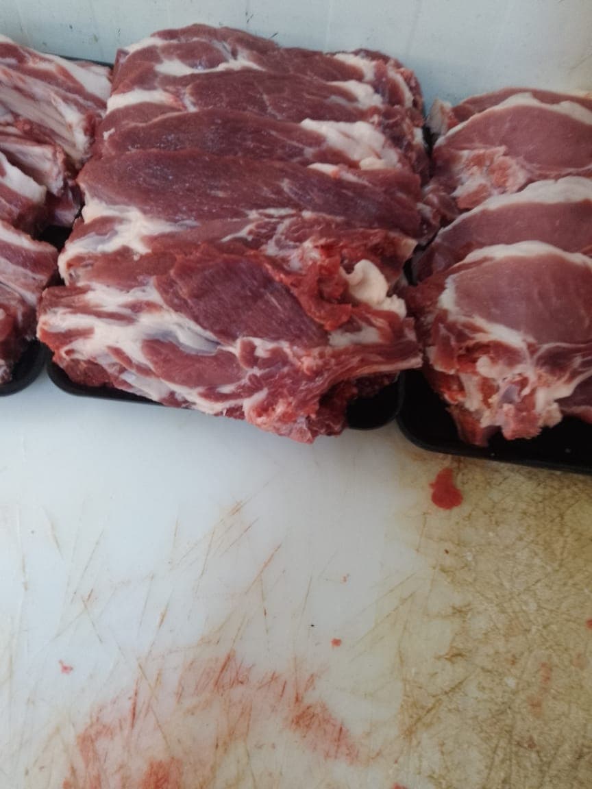 Côtes de porc fraîches